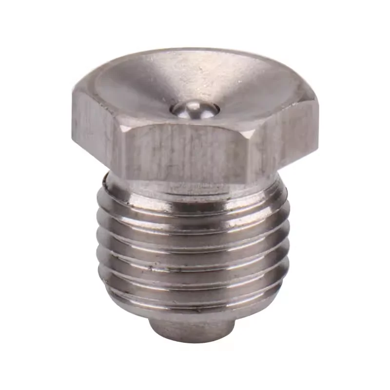 4 Tazze Ingrassatori A Pulsante M6x1 – Acciaio Inox – Per Lubrificazione