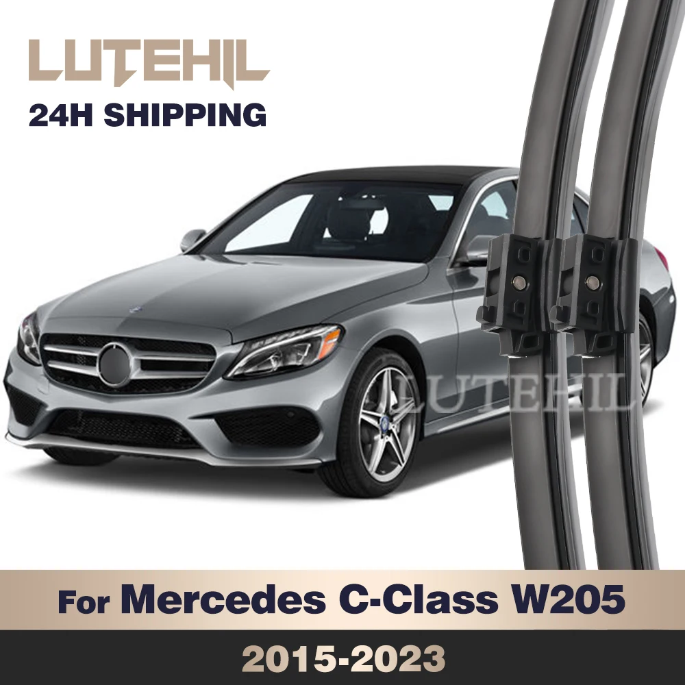 For Mercedes-Benz C-Class W205 2015-2023 2016 2017 2018 2019 2020 Wiper Front Wiper Blades Windshield Windscreen Window 22"+22"