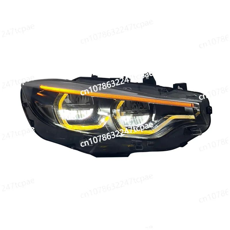 Suitable for 13-20 BMW 4 Series F32 F82 F36 headlight assembly M4 modified GTS spoon yellow DRL