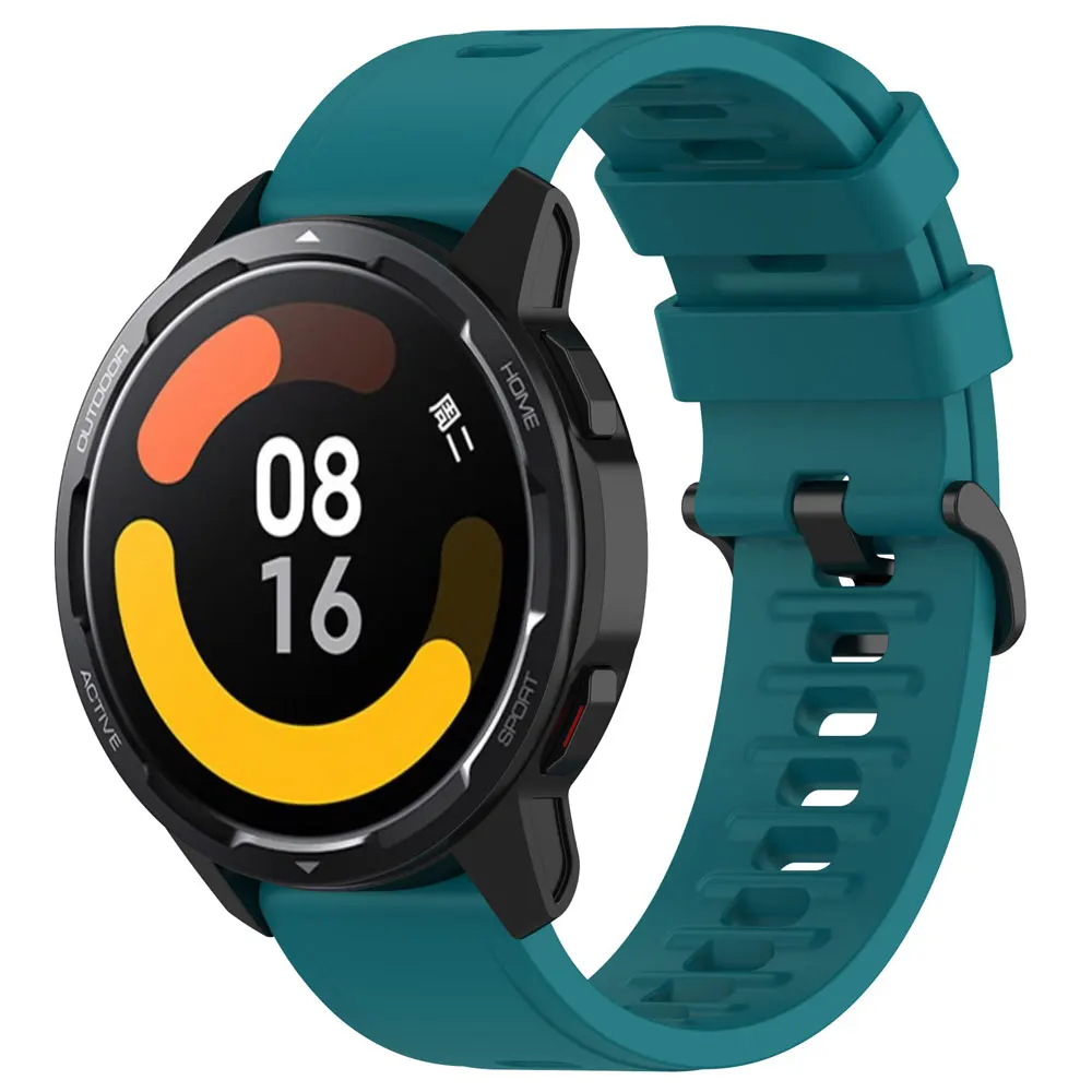 Enhanced Silicone Sports Watchband - 22mm Universal Strap