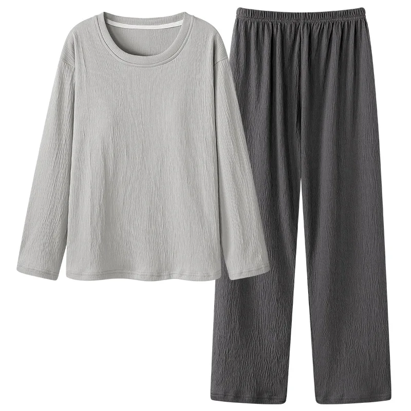 M-4XL Pijama Mujer Women's Long Sleeved Pajamas Autumn Winter Chest Pads Sleepwear Set New Comfortable Home Wear Clothing