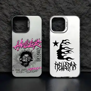 H-HellstarS Fashion Logo Phone Case For IPhone 17 16 15 14 13 12 11 Pro Max Black Purple Matte Laser Metallic Aurora Funda 1