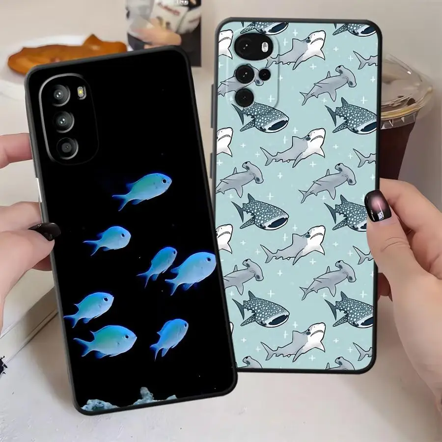 Ocean Shark Whale Design Phone Cover - Vibrant Aquatic-Themed Protective Case