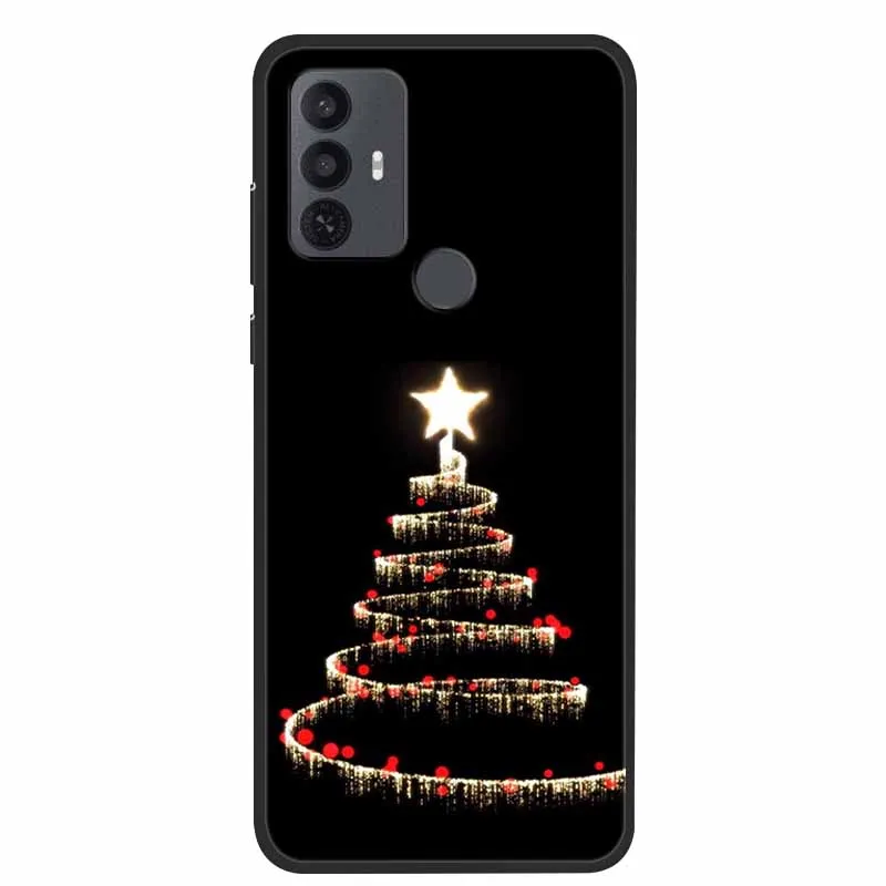Custodia In Silicone Morbido + Vetro Temperato Per TCL 30 SE (6.52'') – Cover Antiurto TPU Nero, Protezione Completa WMA30