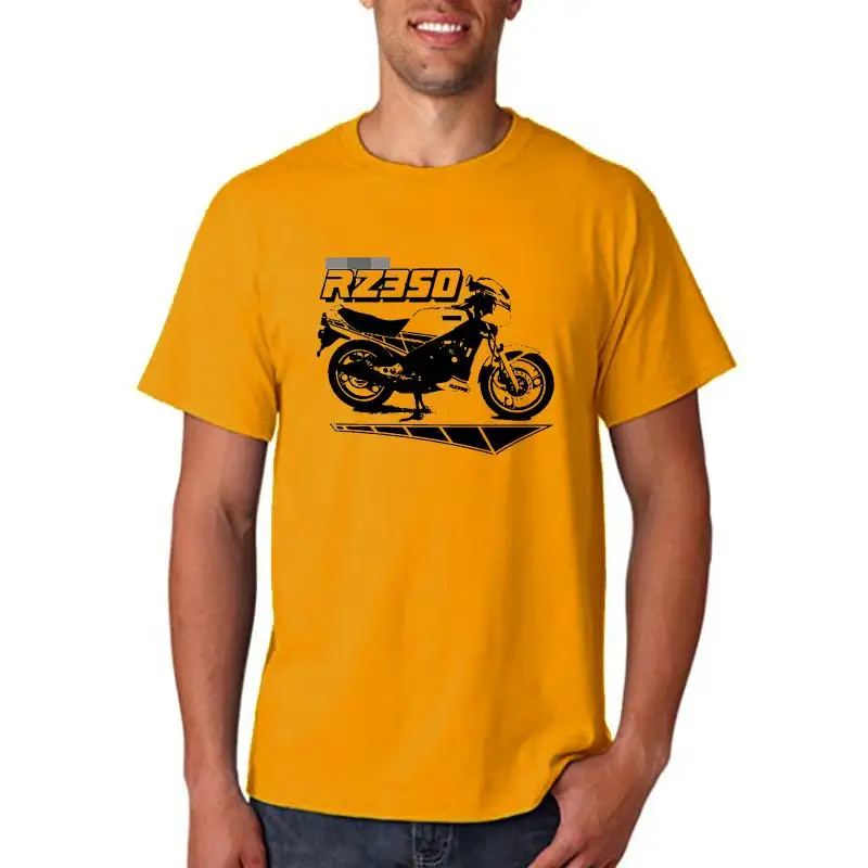 Estate 2022 Manica Corta Plus Size Yam Rz350 Rz 350 Old School Retro Two Stroke Cafe T-Shirt O Neck T-Shirt In Cotone