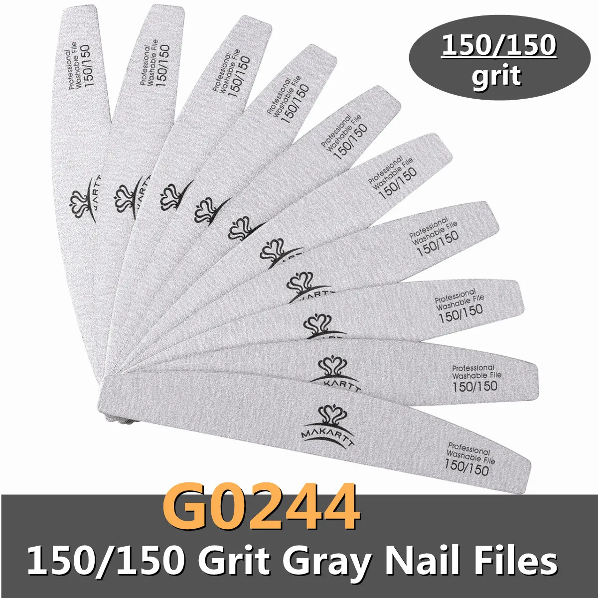 Nail Files and Buffers 100/180 Grit Professional Nail Files for Natural  Nails,Double Sides Washable Block Disposable Nail Files for Acrylic Nails :  Amazon.in: Beauty