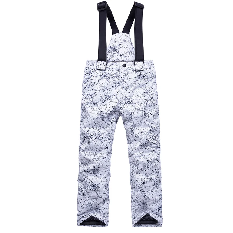 Skiing Pants, Snowboarding Trousers for Children, Snow Bibs, Waterproof, Thermal Belt, Ski Pant for Girl and Boy, Winter