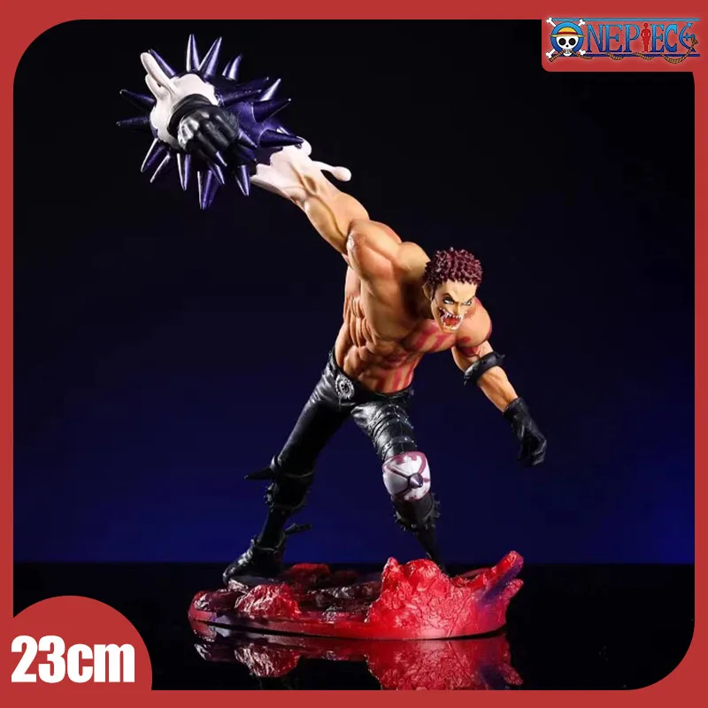 

23cm One Piece Figure Charlotte Katakuri Cartoon Anime Peripheral Toys Pvc Gk Statue Figurine Model Doll Collection Decora Gift