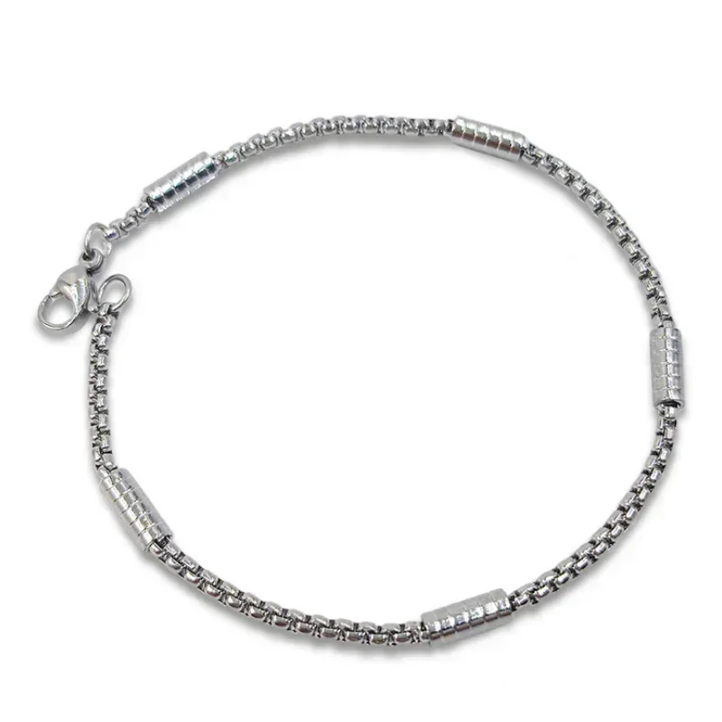 Stainless Steel Bracelet Chain Bracelet Cuban Chain Bracelets Keel Chain 5 Mm Curb for Men Women