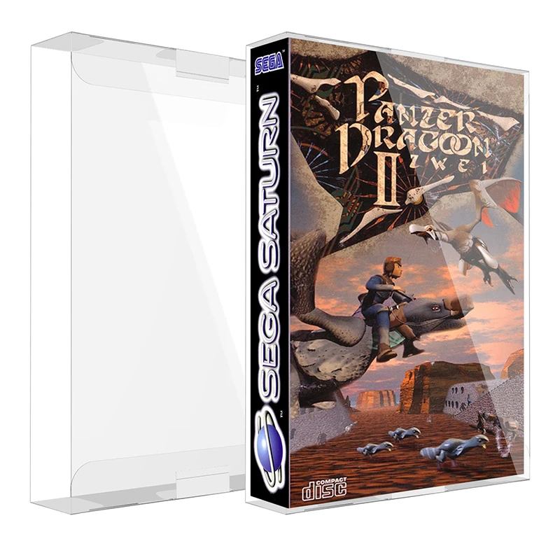 Limpar Caixas de Jogo para Sega Saturn Slim Cib Estojo Transparente Proteção de Armazenamento Caixa de Exibição 10 Pcs