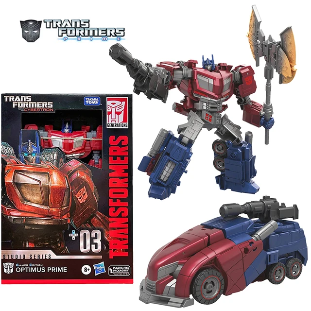 Original Transformers Studio Series Voyager 03 Gamer Edition Optimus Prime New Action Figure Model Toy Collection Gifts