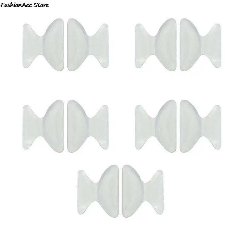 5Pairs Glasses Nose Pads Adhesive Silicone Nose Pads Non-slip  Clear, Black Thin Nosepads For Glasses Eyeglasses Sunglasses 5
