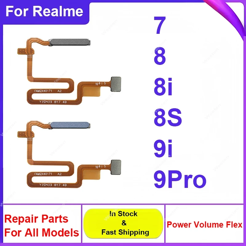 Fingerprint Sensor Flex Cable Power Button Touch Flex Ribbon Replacement