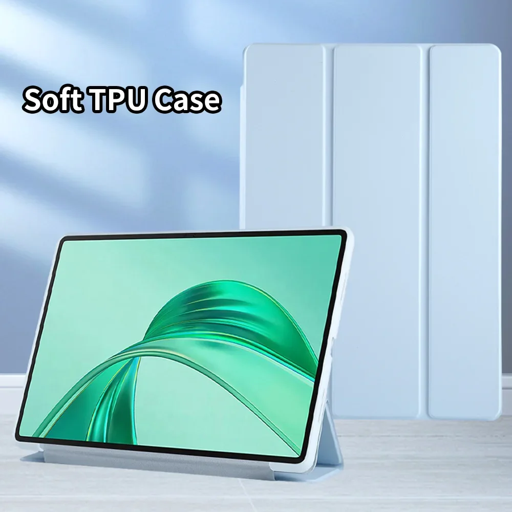 Enhanced Tri-Fold Soft TPU Tablet Case, 11-11.5 Inch