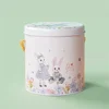 Vintage Tinplate Box Cartoon Rabbit Printed Metal Box Candy Chocolate Boxes Gift Box Happy Easter Decor Organizer Party Supplies 3