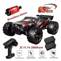 1:16 85KM/H או 50KM/H מכונית RC 4WD עם שלט מרחוק LED מכוניות דריפט מהירות גבוהה Monster 4x4 משאית עבור ילדים לעומת Wltoys 124017 צעצועים 1