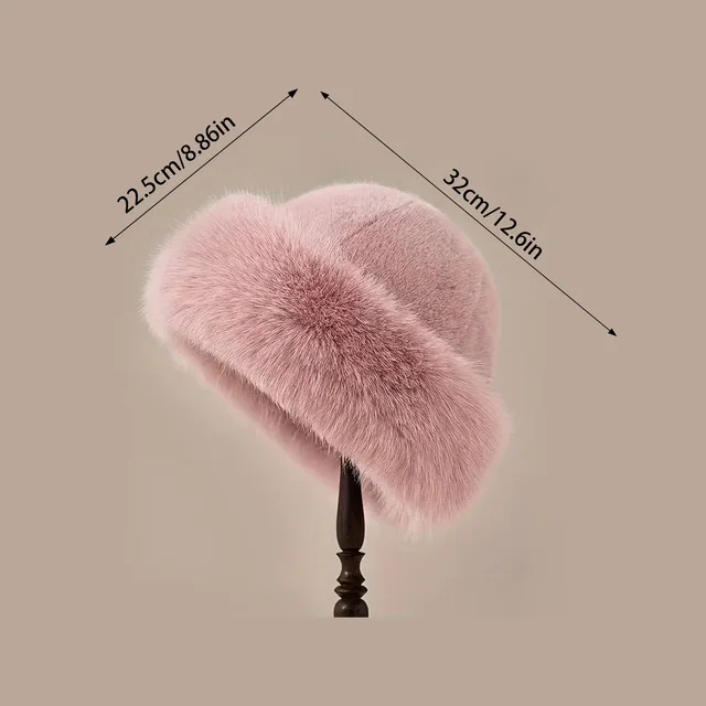 Chapeau de fourrure d'hiver pour femmes, résistant au froid, épais, chaud et doux, pour voyages décontractés, sport, ski 6 Chapeau de fourrure d'hiver pour femmes, résistant au froid, épais, chaud et doux, pour voyages décontractés, sport, ski 6