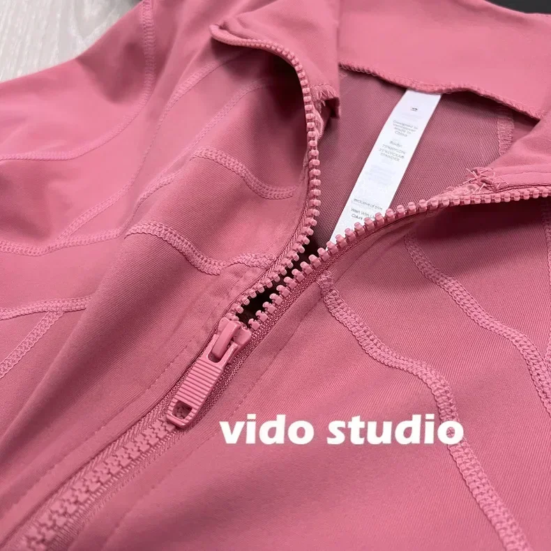 Lemon Women's Defines Jacket Women Fashion Tight-fitting Thin Sportswear Training Running Gym Yoga Solid Color Cardigan Jacket