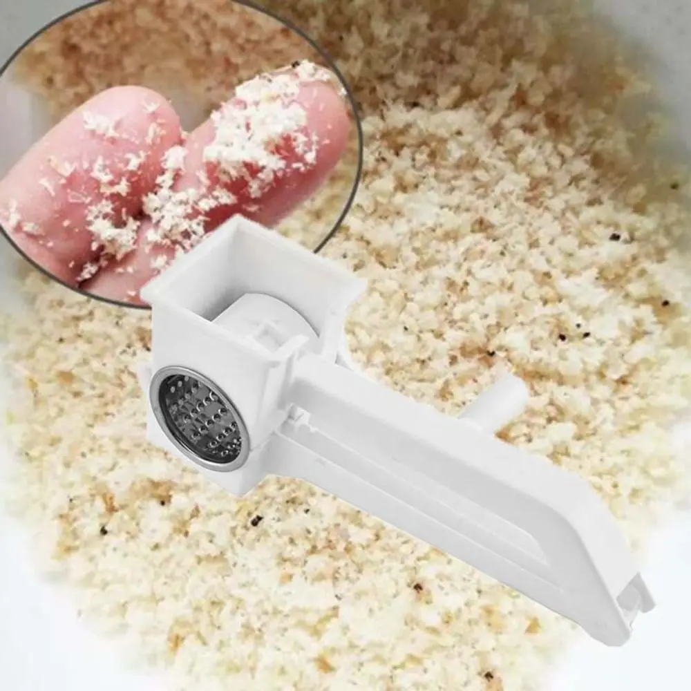 Rotary Hand-Cranked Cheese Grater Detachable Foldable Handle Cheese Shredder Stainless Steel Drum Chocolate Grater Butter