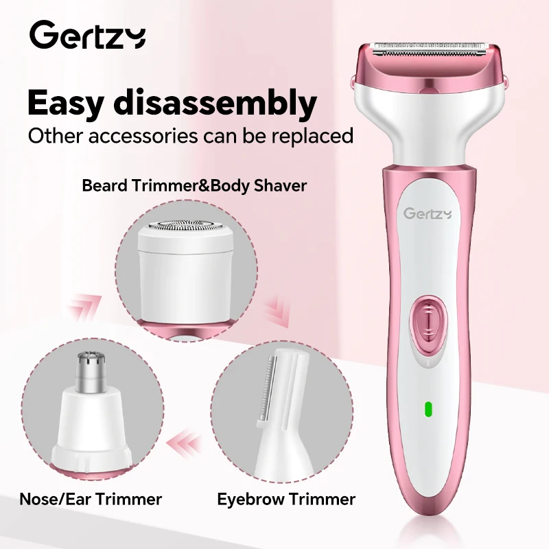 USB four in one electric shaver – suitable for face, nose, legs, armpits, painless trimmer – portable beauty toolkit BEST SELLERS