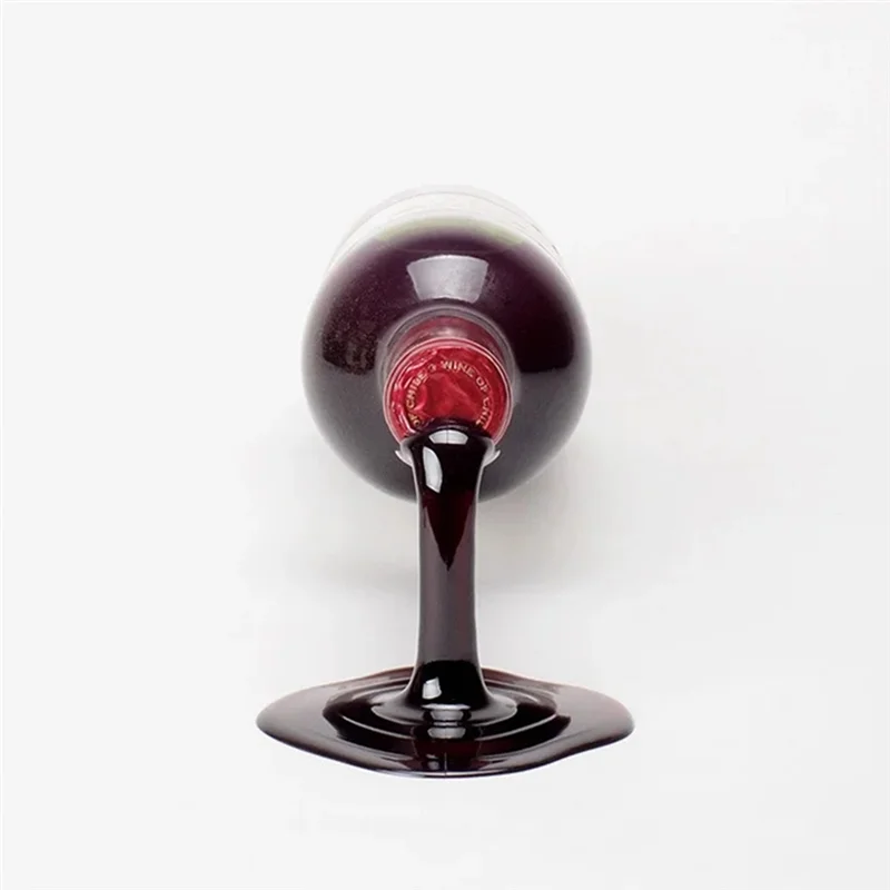 3PCS Unique Tilt Wine Rack Fashionable Wine Storage Holder Bottle Display Stand For Cabinet Decorations Easy Install