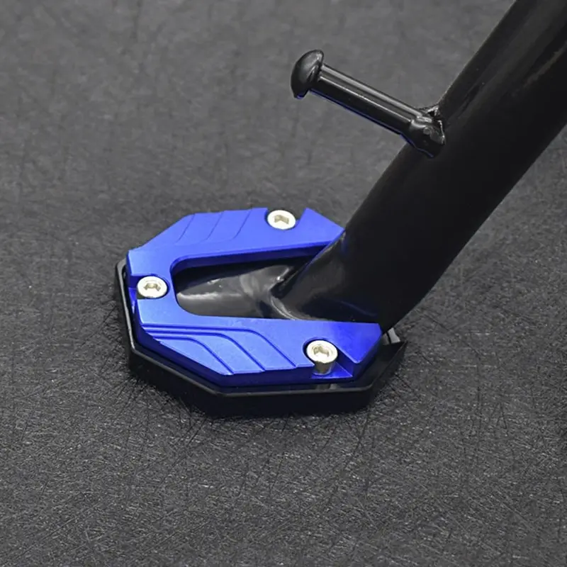 Motorcycle Kickstand Extender Motorcycle Kickstand Pad Aluminum Alloy Motorcycle Bike Kickstand Extender Foot Pad