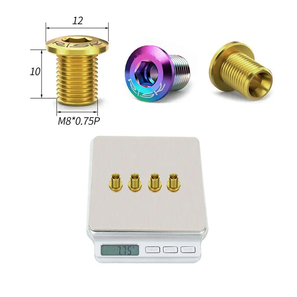 M8 10mm Titanium Alloy Chainring Bolt Set for UT68000 R80000 DA90000 Road Biking Needs