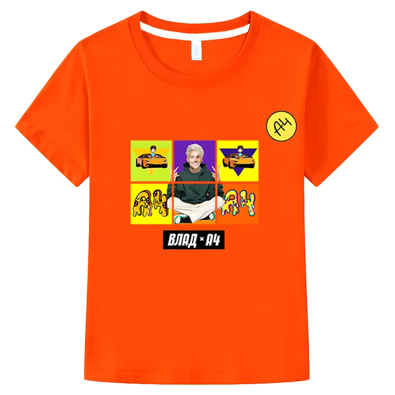 

Влад Бумага А4 Children T-shirt Casual Merch A4 100%Cotton Short Sleeve Tops Boys girl clothes y2k kids Anime cartoon A4 T shirt