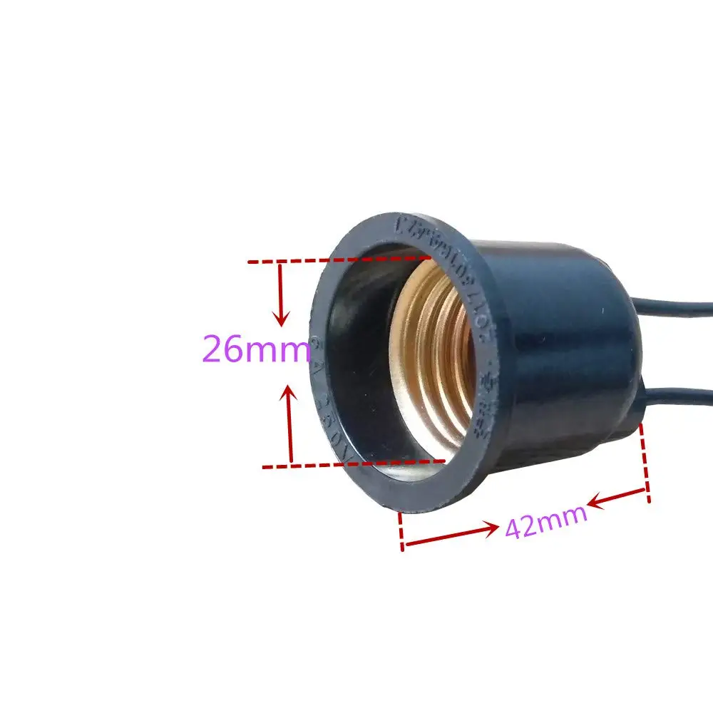 50pcs Waterproof Lampholder E27 Bulb Base Socket Lamp Holder