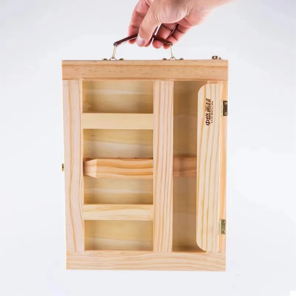 Portable Wooden Table Easel For Artists And Kids Sketch Drawer Box Desktop Laptop Accessories Suitcase Art Painting Supplies