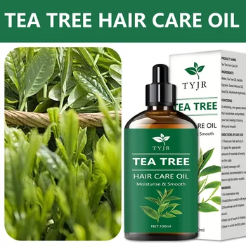 Tea tree essential oil for skin care, massage, shower, diffuser relaxing essential oil for face, body, nails, hair, eyelashes 4