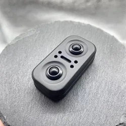 Magnetic Owl Fidget Slider - Metal EDC Desk Toy (Black)