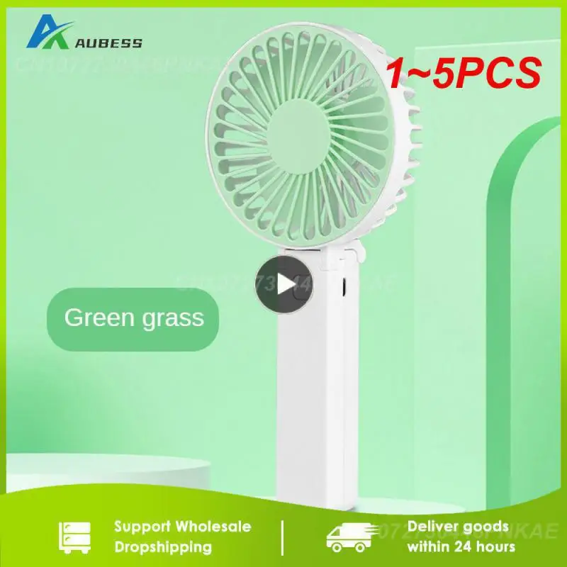 

1~5PCS Portable Fans Handheld USB Rechargeable Fan Mini Desktop Air Cooler Outdoor Fan Cooling Travel Hand Fans 1200MAH