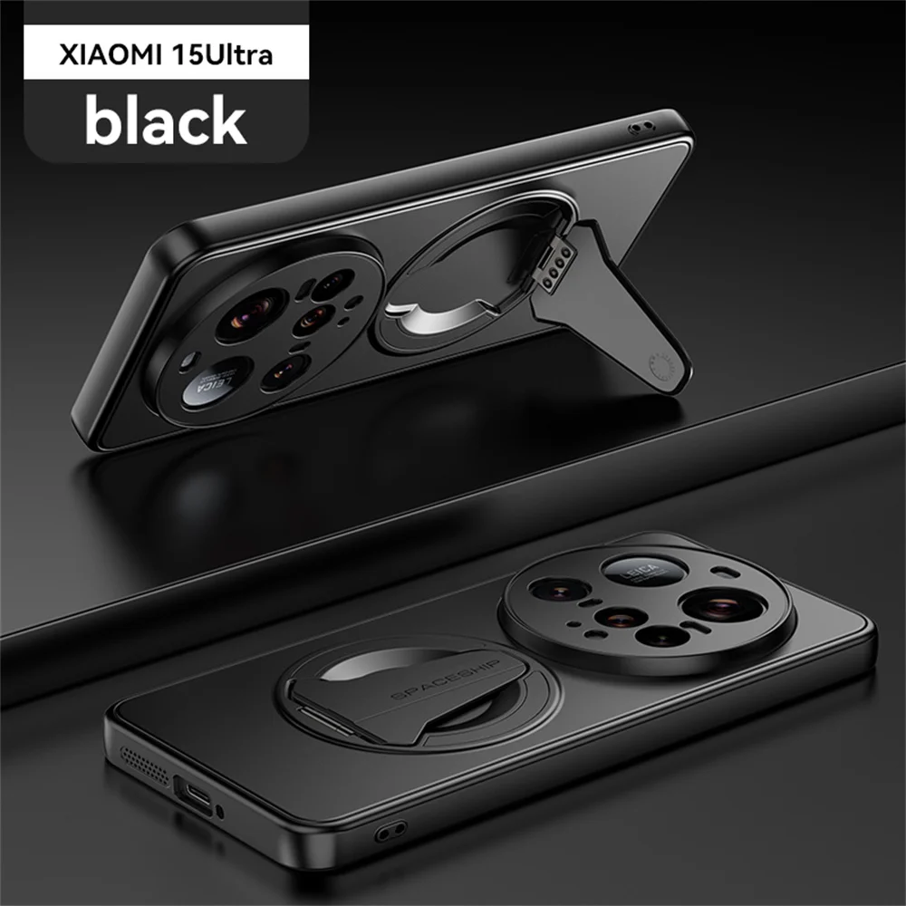 Luxury Folding Magnetic Phone Case with Camera Protection and Solid Color Design
