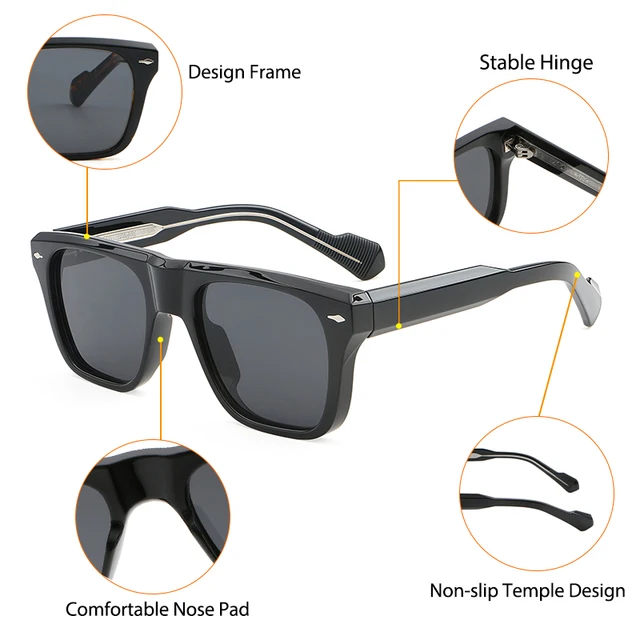 goodsun　AD CORE / エーディコア NEO CLASSICO CATERSIDE Retro Sunglasses Men's Large Frame Propionic Core Insert