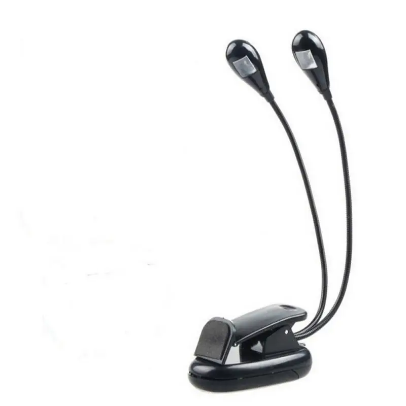 

Двухсторонняя Музыкальная подставка для пианино, искусственная книга, лампа для чтения с питанием от батарейки Aaa, настольная лампа для чтения, экономящая энергию