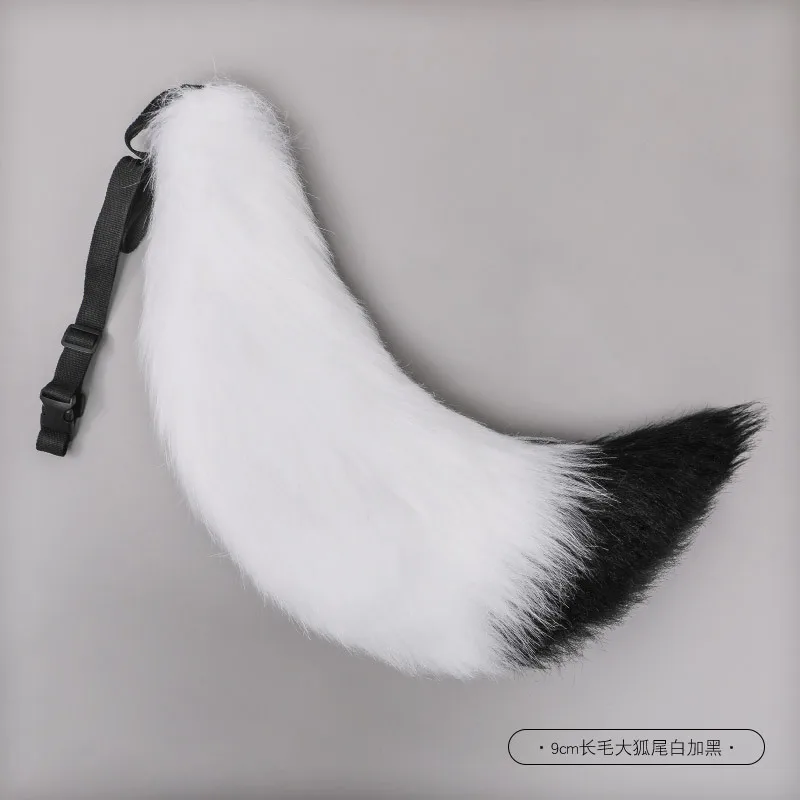 Adjustable Belt Fox Tail Kawaii Wolf Dog Tail Cosplay Accessories Party 70cm Furry Cosplay Costume Props Girl Faux Fur