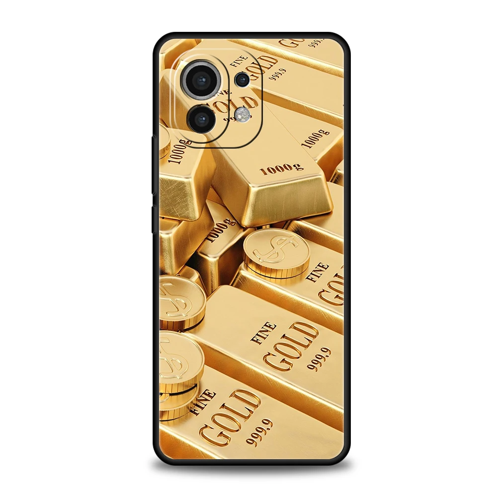 Gold Money Pattern Soft Phone Case Cover