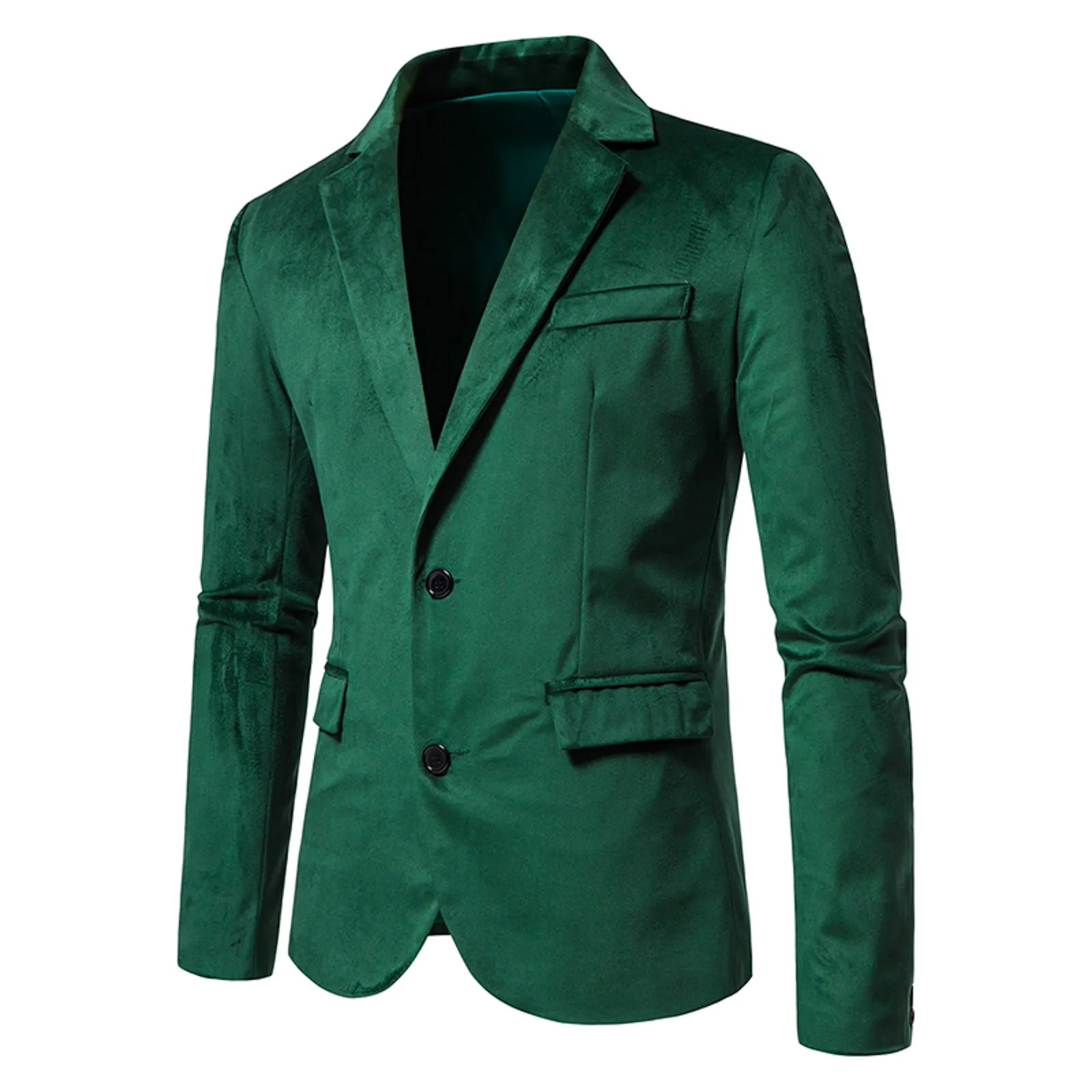 Men Blazer Popular Male Long Sleeves Korean Style Two Buttons Suit Jacket For Daily Wear Business Blazer Male Slim Suit Top
