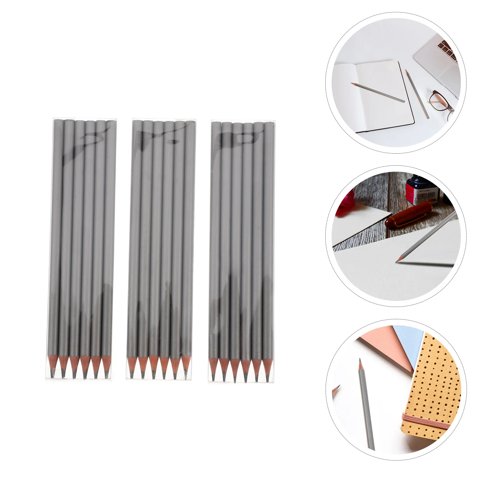 

Silver Pencil Drawing Sketching Painting Tools Writing Pencils Student Gift School Stationery Students Black Supplies