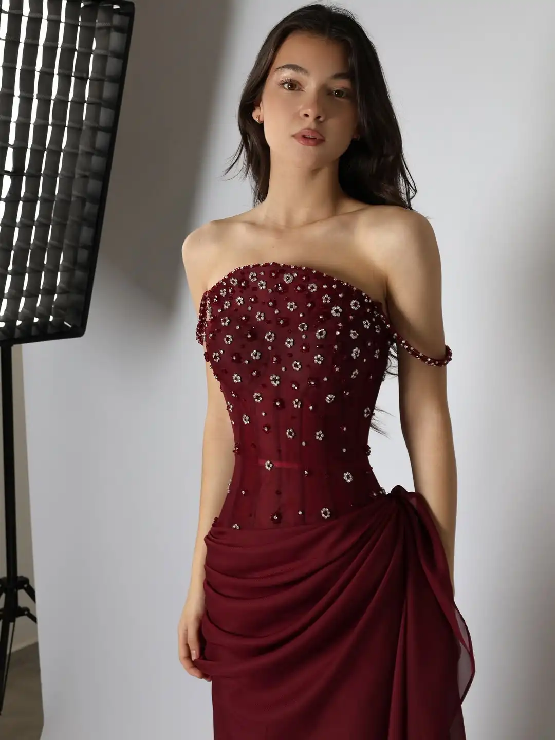 Prom Dresses Evening Dresses Floor Length Formal Party Customized Mermaid Sleeveless Strapless Beadings