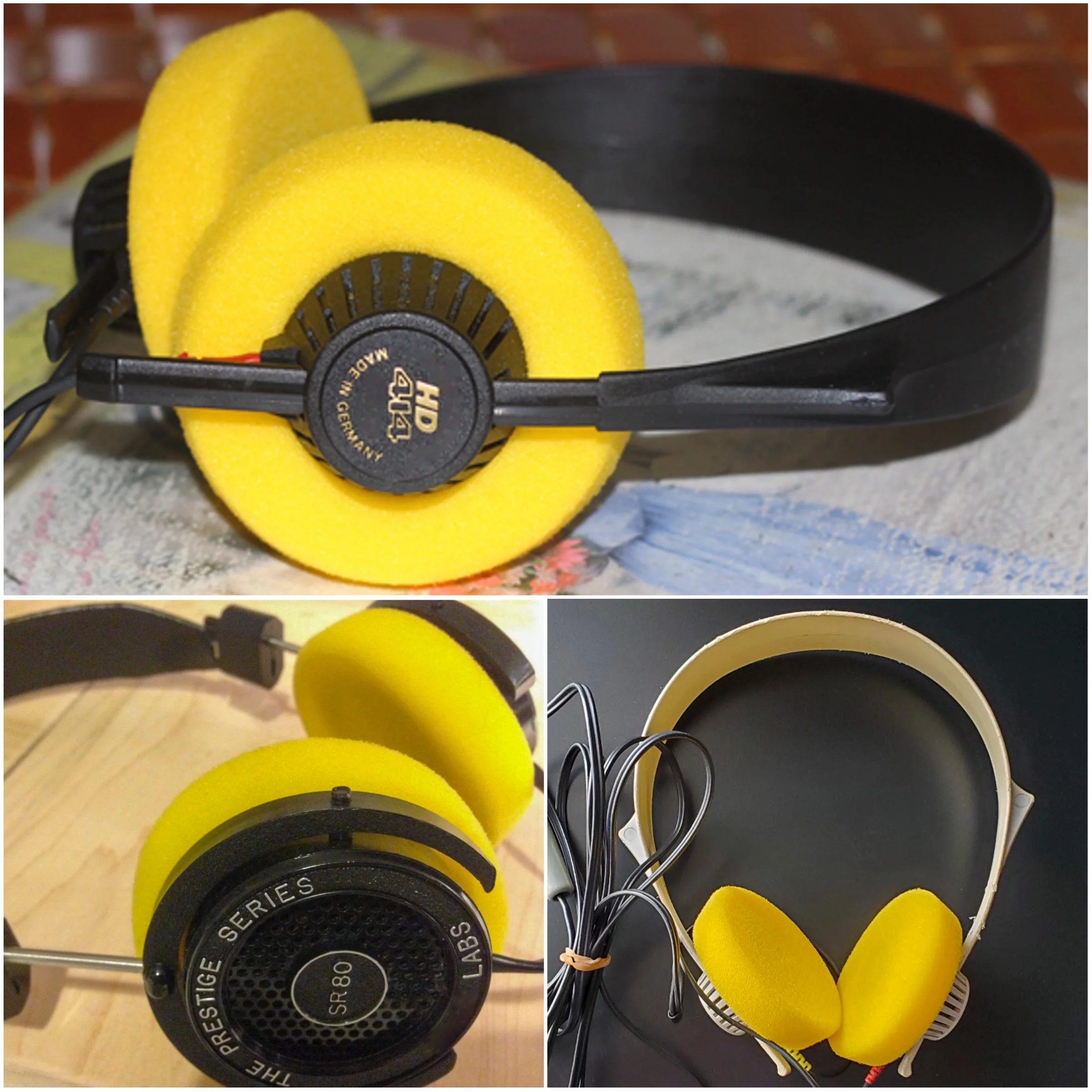 Almofadas de Espuma para Auscultadores Sennheiser Ear Pad para Hd414 Grado Sr60 Sr80 Sr60i Sr80i Sr125 Sr225 Sr325 sr Sri-série Ps1000 Gs1000