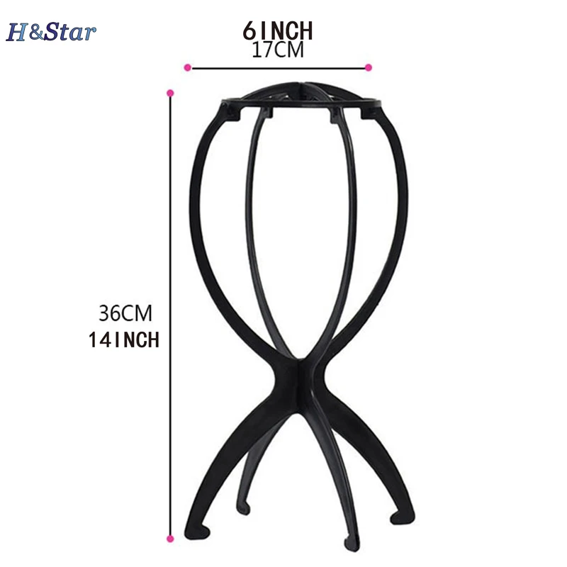 1PC Wig Display Stands Plastic Hat Display Wig Head Holders Doll Head Hat Cap Wig Hair Support Holder Folding Stable Tool