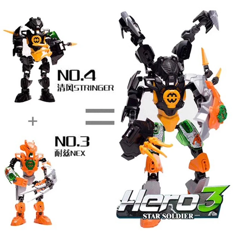 Hero Factory Star Warrior Bionicle Building Blocks Furno Evo Combined Robot Mech Model Bricks Toys For Children Christmas Gifts 6