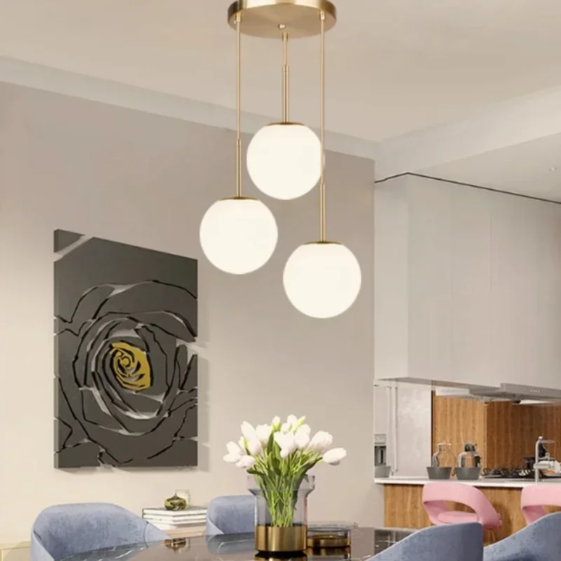 LED Glass Ball Pendant Lamp Nordic...