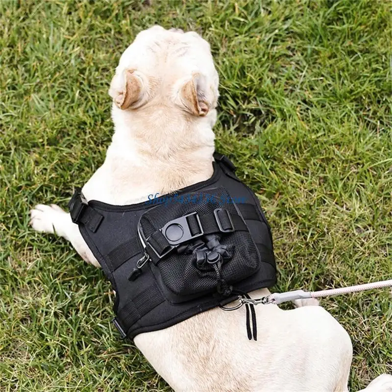 H7ED -Hundeweste Verstellbares Trainingskabelbaum für Training des Rucksackgürtels für große mittelgroße kleine Hunde Dut – Detail 10