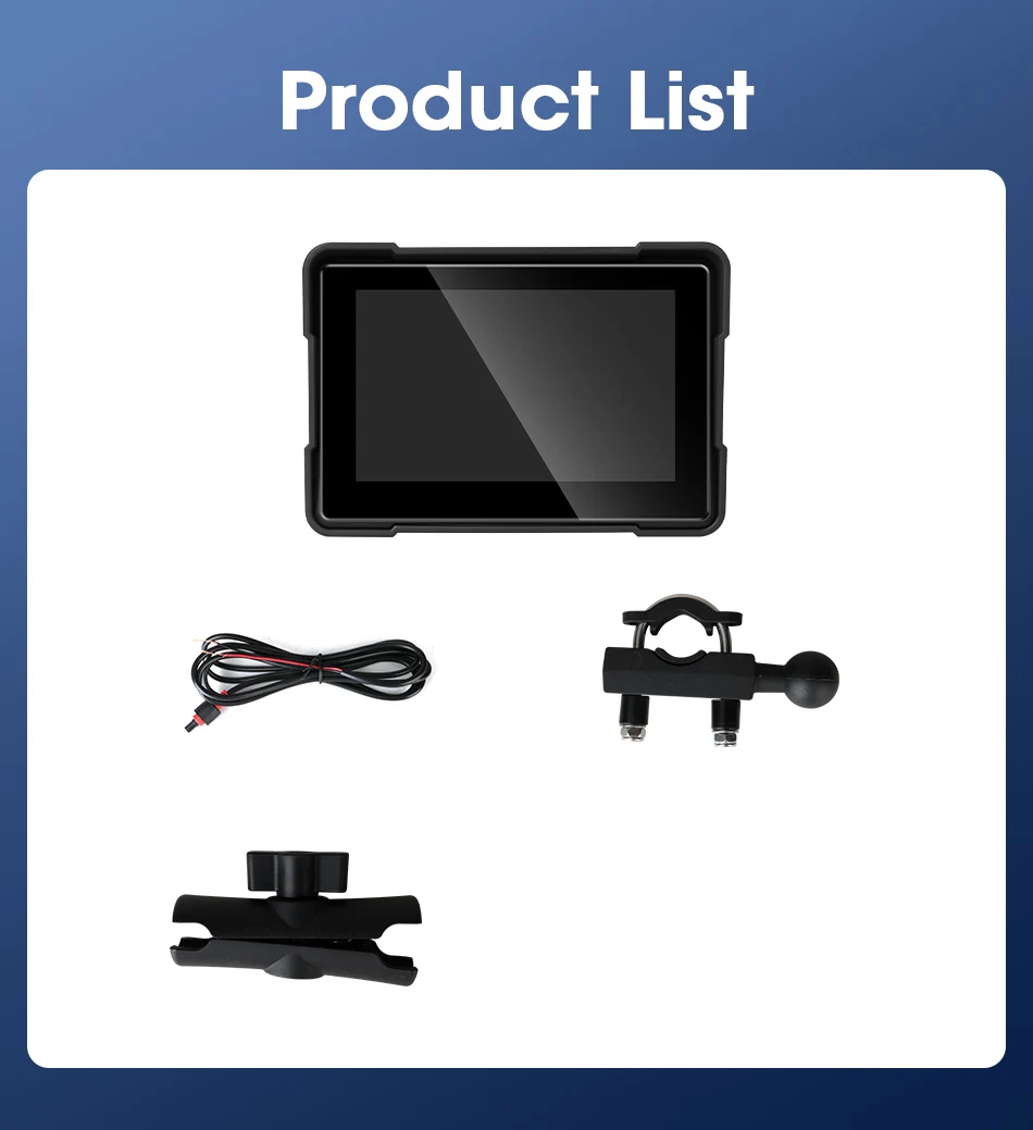 Srnubi 5 "Carplay Bildschirm Für Motorrad Navigation GPS Drahtlose Android auto Dual Motorrad Airplay Helm Bluetooth Wasserdicht – Detail 15