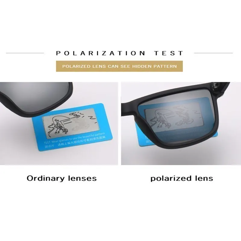 2023 Polarized Sunglasses Unisex Square Sadoun.com
