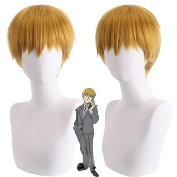 Parrucca sintetica corta e resistente al calore per cosplay, Anime Mob Psycho 100 Arataka Reigen, parrucche per giochi di ruolo