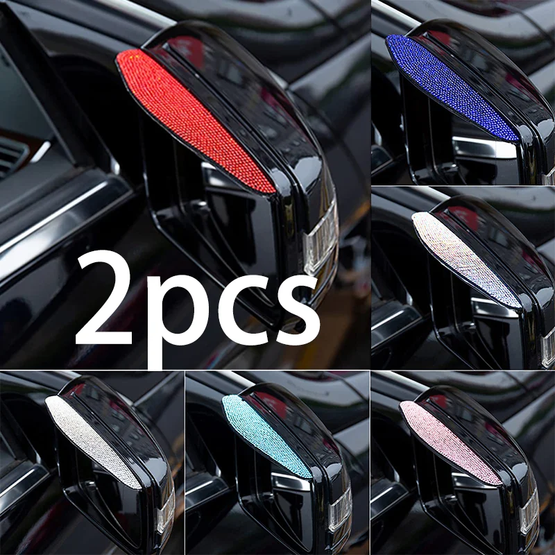 Car Rearview Mirror Rain Eyebrow Protector Multicolored Cars Side-Rearview Snow Sun Rain Cover Auto Decoration Accessories
